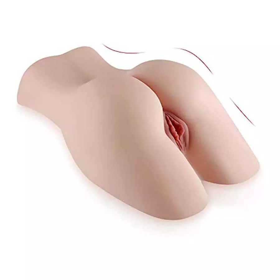 8.8LB Male Masturbators Toy Realistic Sex Doll with 3D Lifelike Channel Two Hole Life-Size Doggy Style Male Masturbator Pussy As