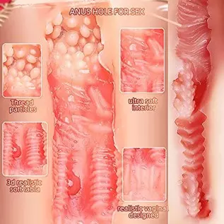 8.8LB Male Masturbators Toy Realistic Sex Doll with 3D Lifelike Channel Two Hole Life-Size Doggy Style Male Masturbator Pussy As