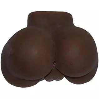 Male Masturbator Full Silicone Black Man Butt Ass with Testicles and Anal Holes Sex Doll for Male&Gay