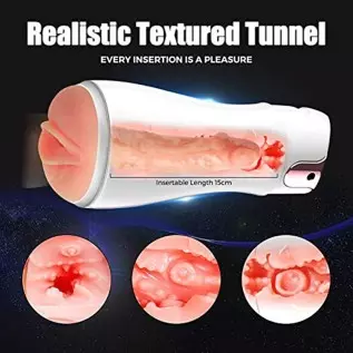 Automatic Male Masturbator Cup with 7 Vibration Modes, Pocket Pussy with Realistic Textured for Penis Stimulation Massager, Vagi Automatic Male Masturbator Cup with 7 Vibration Modes, Pocket Pussy with Realistic Textured for Penis Stimulation Massager, Vagi
