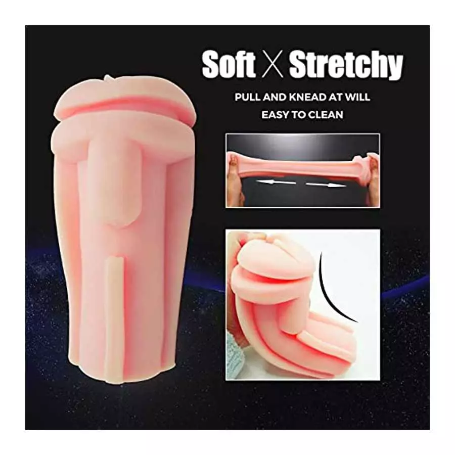 Automatic Male Masturbator Cup with 7 Vibration Modes, Pocket Pussy with Realistic Textured for Penis Stimulation Massager, Vagi
