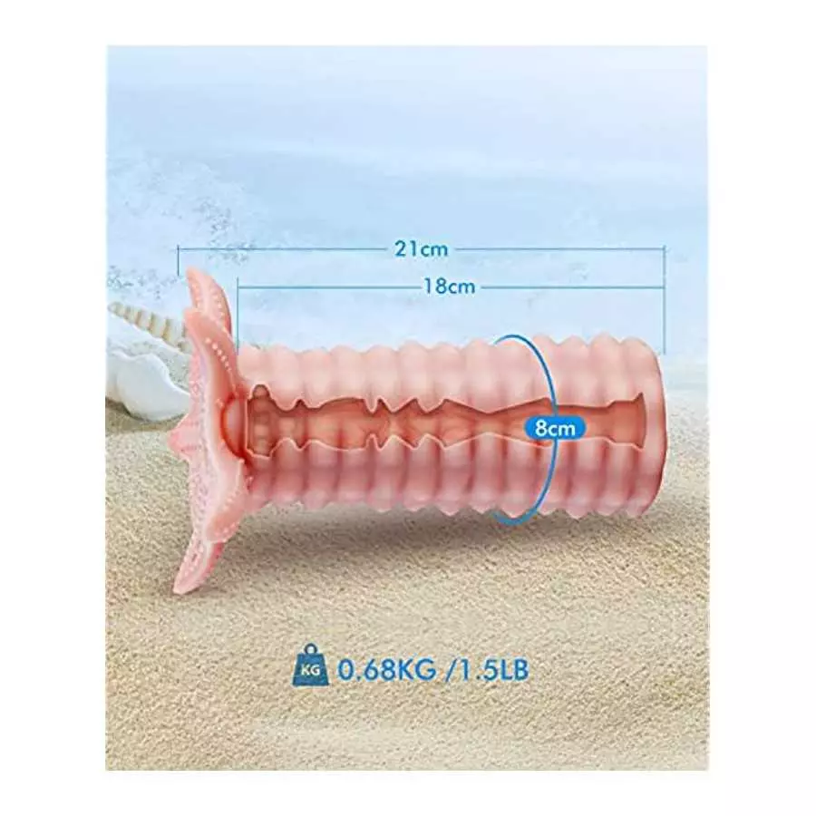 Male Masturbator SINLOLI Starfish Adult Sex Toys with 3D Realistic Texture, Own Designed Male Sex Toy for Men Masturbation