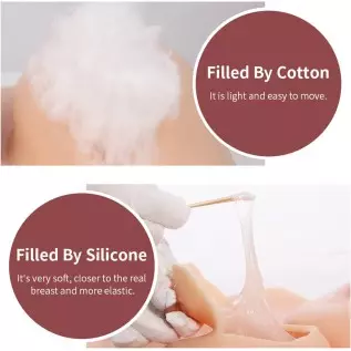 HDFU Silicone Vagina Bodysuit Fake Boobs D-G Cup 5G Silicone Breast Forms Swimming Bodysuit for Transgender Crossdresser Cosplay