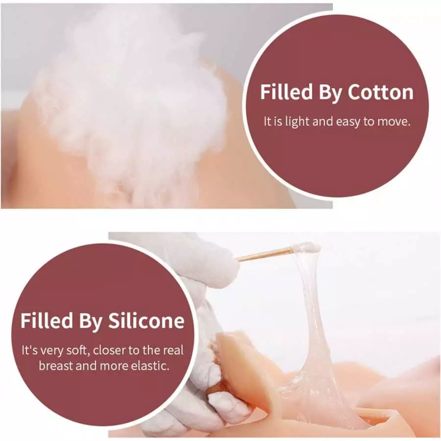 HDFU Silicone Vagina Bodysuit Fake Boobs D-G Cup 5G Silicone Breast Forms Swimming Bodysuit for Transgender Crossdresser Cosplay