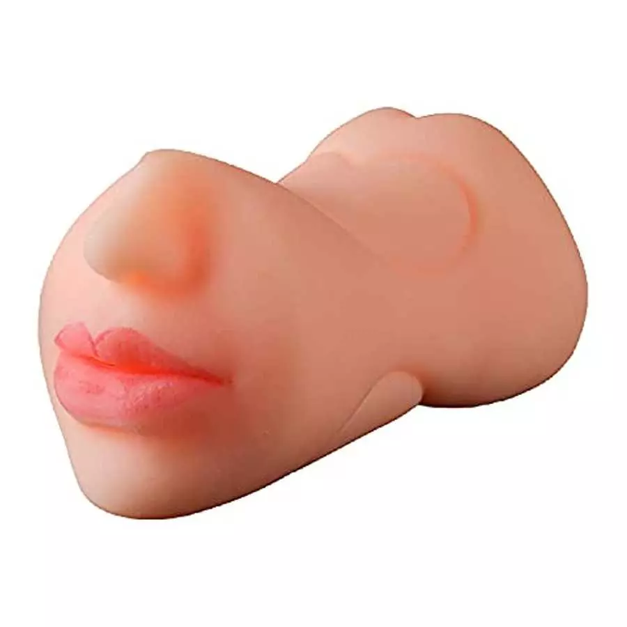 bsqipsd Lifelike Pocket Pussy Male Masturbator Toy with 3D Realistic Vagina and Tight Anus Sex Stroker, Portable Flesh Light Sex