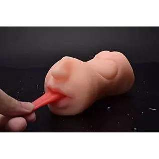 bsqipsd Lifelike Pocket Pussy Male Masturbator Toy with 3D Realistic Vagina and Tight Anus Sex Stroker, Portable Flesh Light Sex