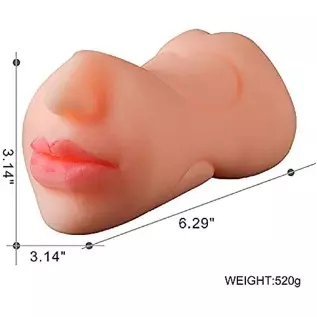 bsqipsd Lifelike Pocket Pussy Male Masturbator Toy with 3D Realistic Vagina and Tight Anus Sex Stroker, Portable Flesh Light Sex