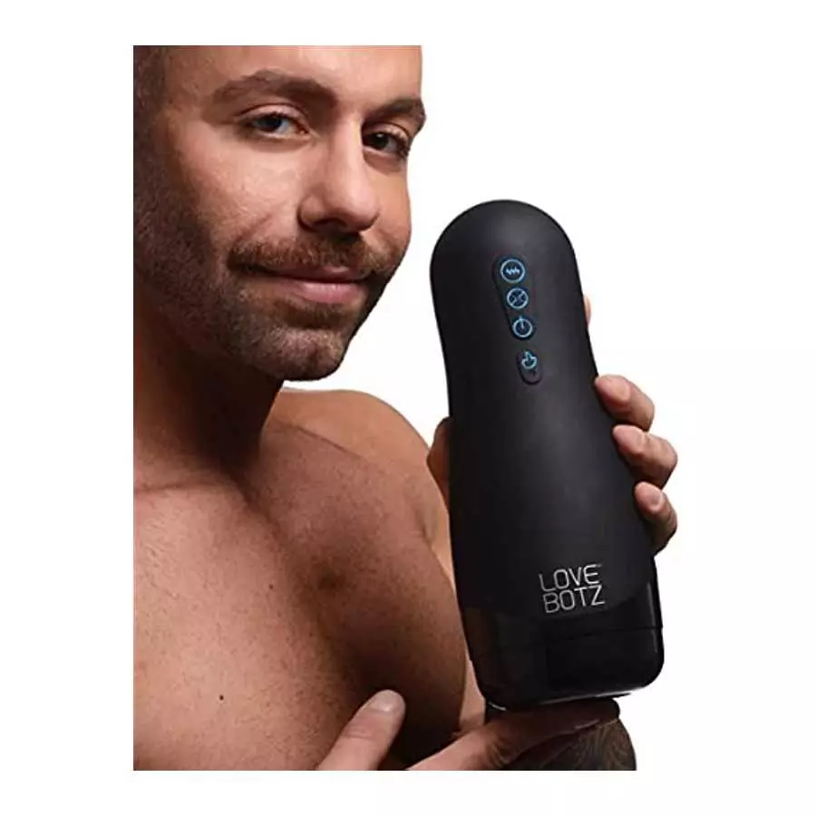 LoveBotz Auto Milker 15X Sucking Male Masturbator Toy with Triple Sensations | Warming Suction Vibration | Adult Sex Pleasure To