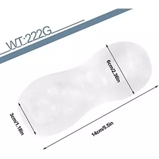 Male Masturbator Cup Sex Toys for Men,Portable Transparent Pocket Pussy Stroker with Vagina Textured