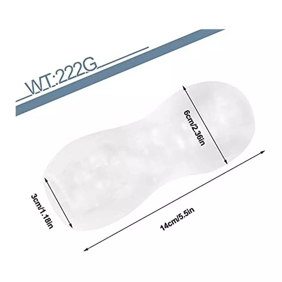 Male Masturbator Cup Sex Toys for Men,Portable Transparent Pocket Pussy Stroker with Vagina Textured