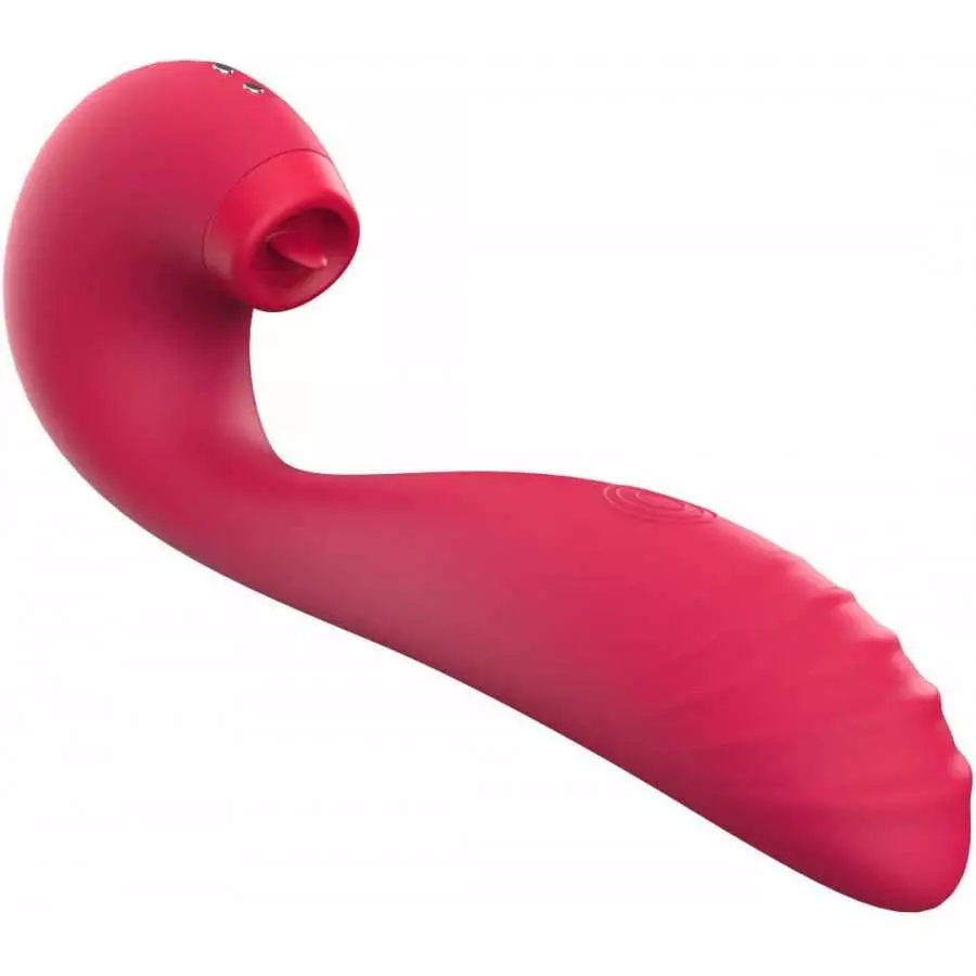 WiMiFar Swan 3in1 Clit Sucker Dildo Vibrator for Women Sex Toys, Soft Silicone Female G-spot Stimulation Vibrators Thrusting Dil
