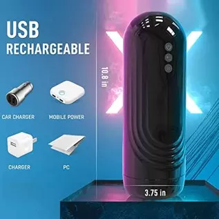 Automatic Male Masturbator, Surprix 7 Blowjob Thrusting Modes, Men Sex Toys, One-Click Hand-Free Pocket Pussy Function with 3D R