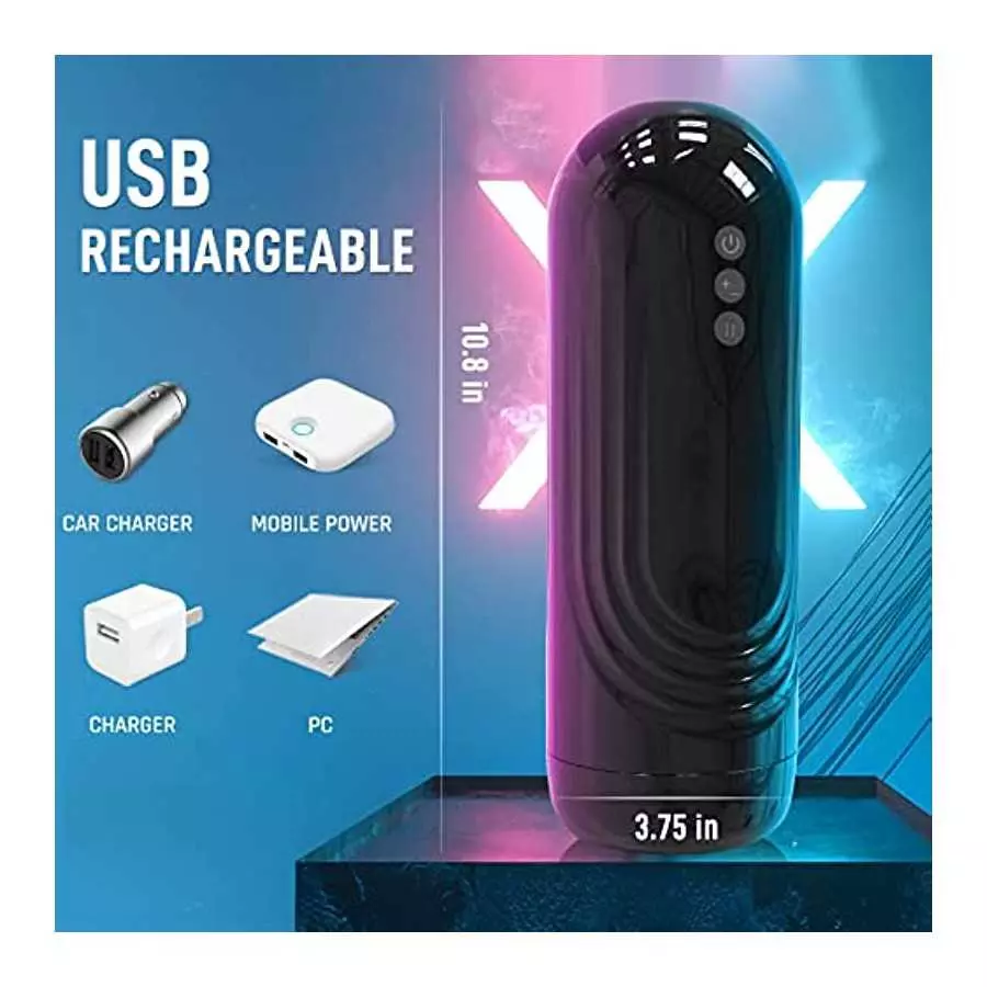 Automatic Male Masturbator, Surprix 7 Blowjob Thrusting Modes, Men Sex Toys, One-Click Hand-Free Pocket Pussy Function with 3D R