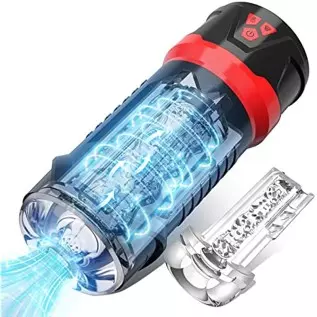 Automatic Stoker Sucking Electric Male Masturbator Cup with 10 Vibration & 3 Vacuum Suction Jinglejungle Pocket Pussy Adult Sex 