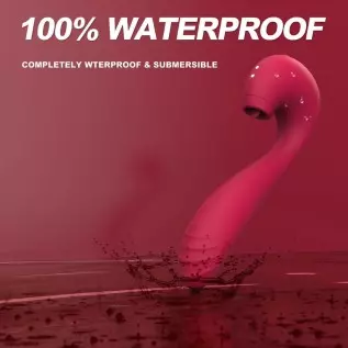 WiMiFar Swan 3in1 Clit Sucker Dildo Vibrator for Women Sex Toys, Soft Silicone Female G-spot Stimulation Vibrators Thrusting Dil