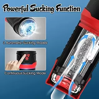 Automatic Stoker Sucking Electric Male Masturbator Cup with 10 Vibration & 3 Vacuum Suction Jinglejungle Pocket Pussy Adult Sex 