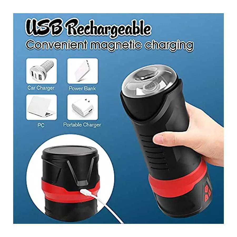 Automatic Stoker Sucking Electric Male Masturbator Cup with 10 Vibration & 3 Vacuum Suction Jinglejungle Pocket Pussy Adult Sex 