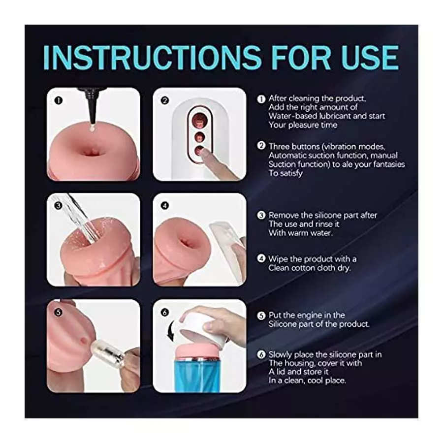 Automatic Male Masturbator Adult Men Sex Blowjob Toys with 7 Vibration Modes Sleeve Hands Free Pocket Pussy Stroker with 7 Modes