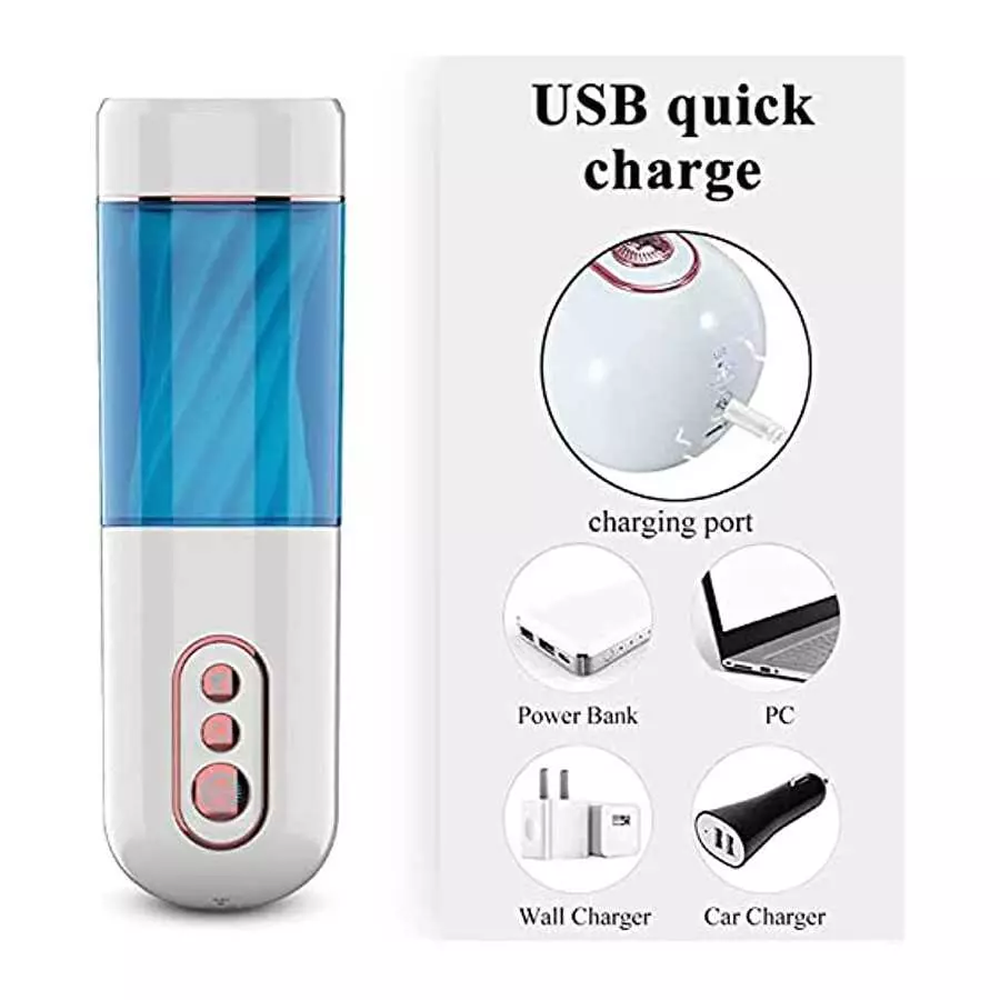 Automatic Male Masturbator Adult Men Sex Blowjob Toys with 7 Vibration Modes Sleeve Hands Free Pocket Pussy Stroker with 7 Modes