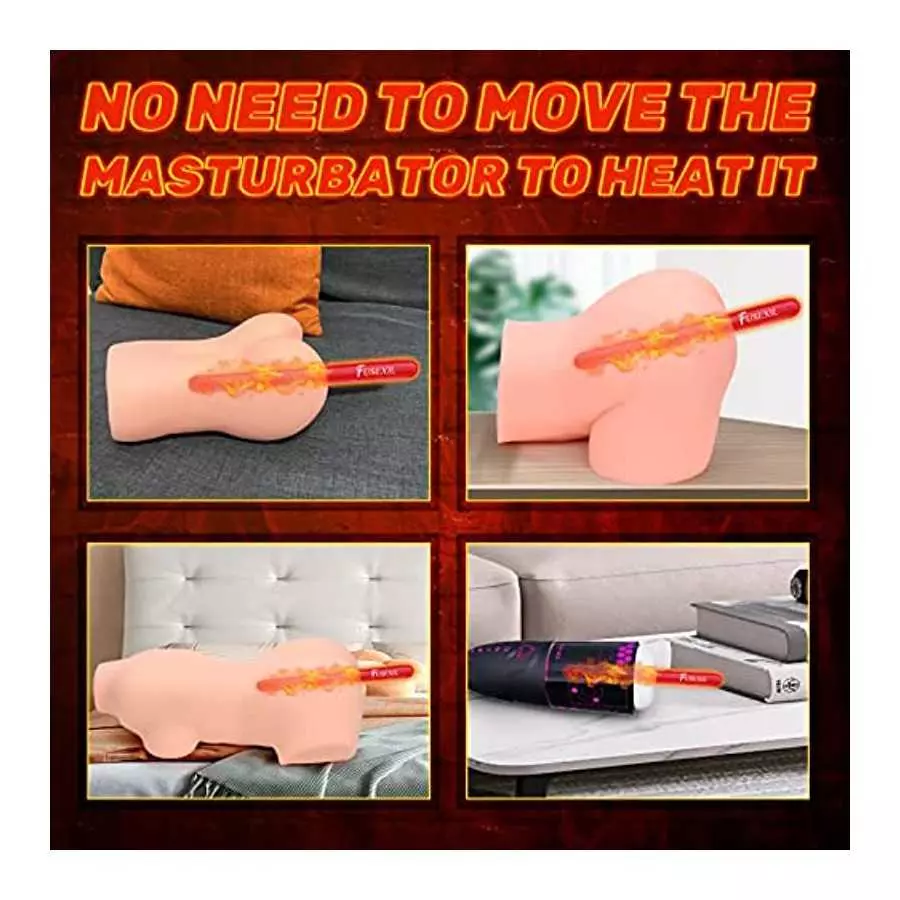 Wireless Heating Rod Heated Partner of Male Masturbator Pocket Pussy Sex Doll Fast Heating Temperature Control 40°C/104°F Power-