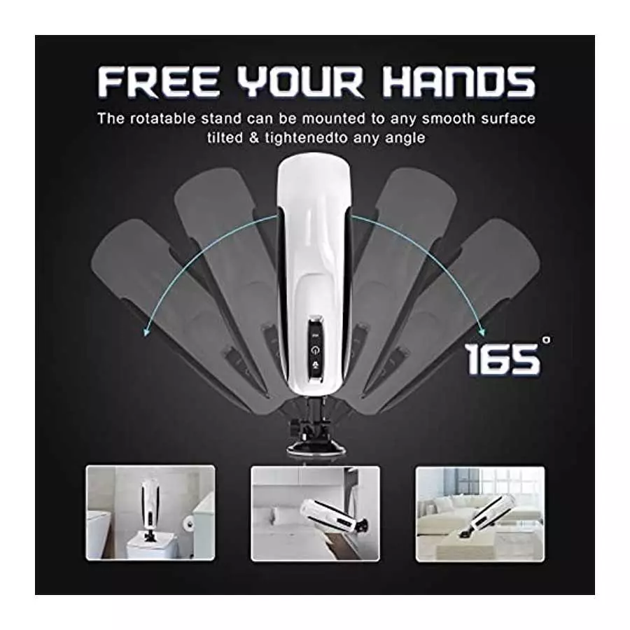 Automatic Male Masturbators with 10 Modes - Thrusting 360°Rotating ,Electric Hand-Free Men Masturbation Pocket Pussy for Sex Tra