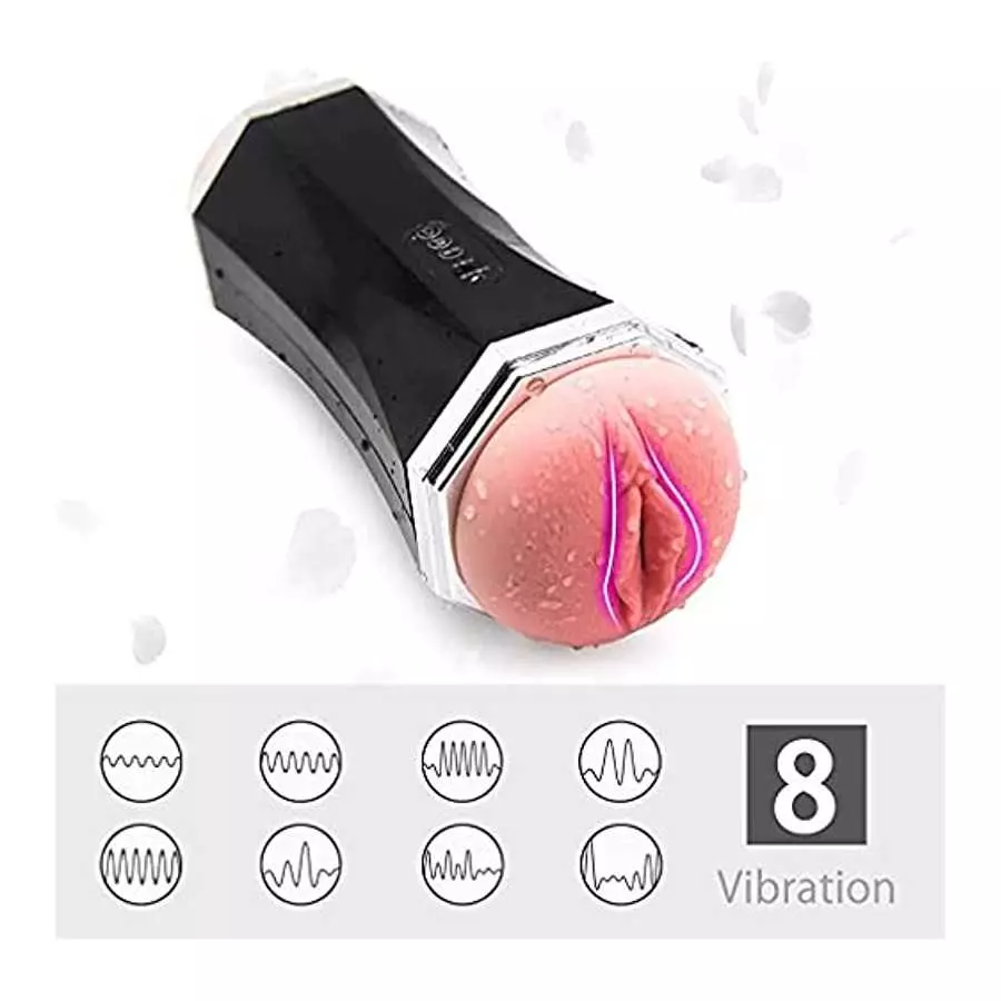 Men Massage Trainer Realistic 3D Pocket Pussuy with Tight Sleeve Stroker Mouth and Pussy Double Head Masturbration Cup Hand Free