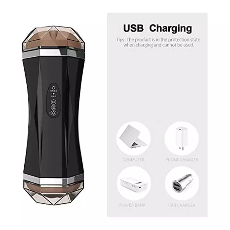 Men Massage Trainer Realistic 3D Pocket Pussuy with Tight Sleeve Stroker Mouth and Pussy Double Head Masturbration Cup Hand Free