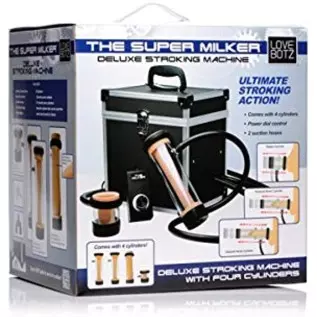 Lovebotz The Super Milker Automatic Deluxe Stroker Machine for Men and Adult Couples, Auto Stroking and Milking Pleasure Device, Lovebotz The Super Milker Automatic Deluxe Stroker Machine for Men and Adult Couples, Auto Stroking and Milking Pleasure Device,