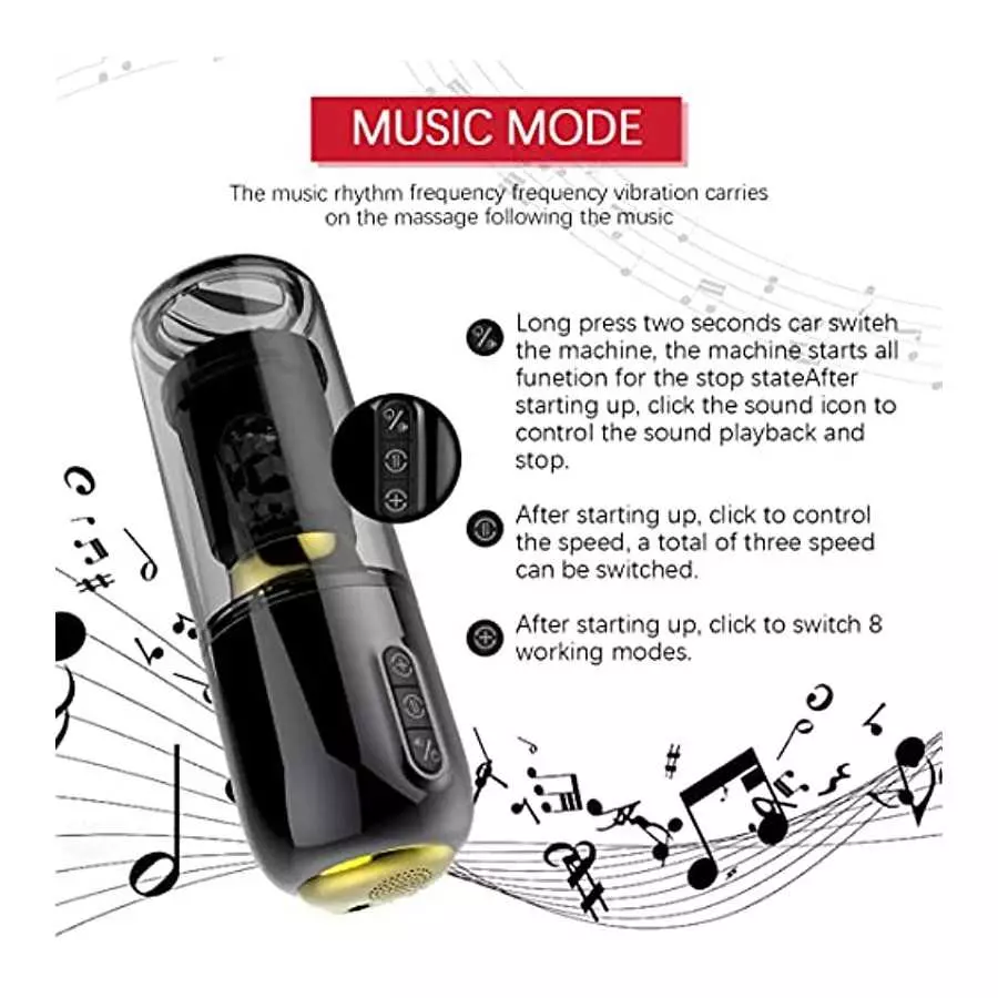 Rechargeable Automatic Male Masturbators Toys - Suction Hands Free Pocket Pussy Male Stroker with 3D Realistic Textured,Adult Se