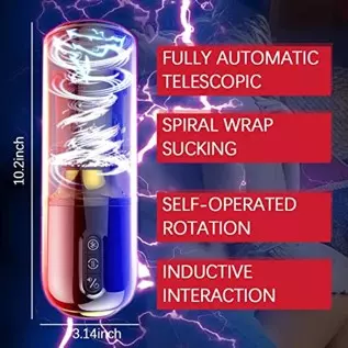 Rechargeable Automatic Male Masturbators Toys - Suction Hands Free Pocket Pussy Male Stroker with 3D Realistic Textured,Adult Se Rechargeable Automatic Male Masturbators Toys - Suction Hands Free Pocket Pussy Male Stroker with 3D Realistic Textured,Adult Se