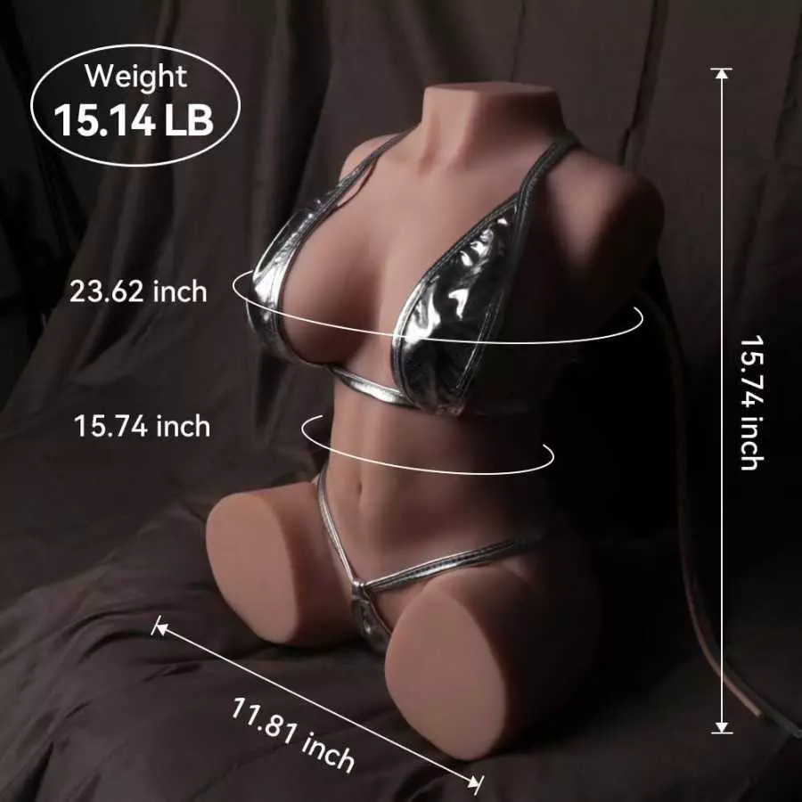 5.5 LB Sex Doll Male Masturbator, Pocket Pussy Ass Adult Male Sex Dolls for Men Masturbation with Anal Channel & Soft Big Boobs