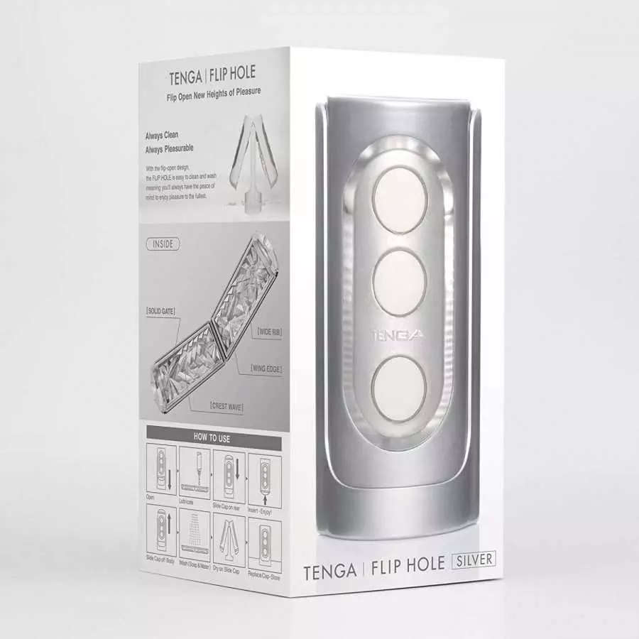 TENGA FLIP HOLE Firmer & Tighter Male Sensational & Reusable Pleasure for Men Masturbator and Massage, Tenga Black