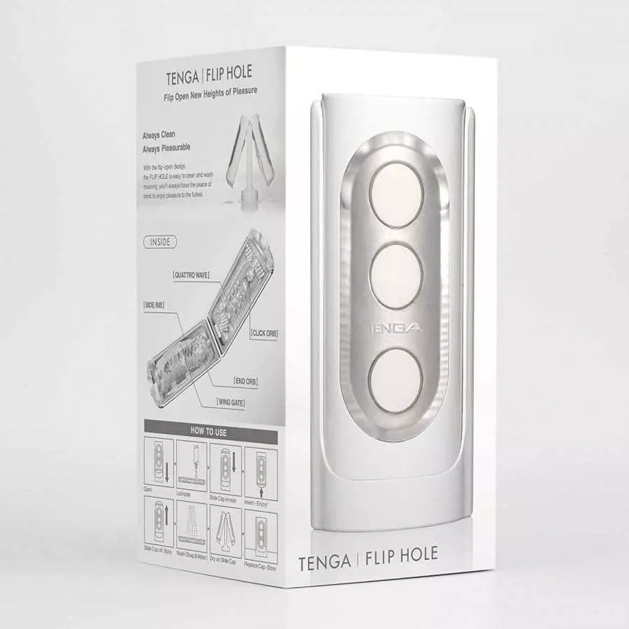 TENGA FLIP HOLE Firmer & Tighter Male Sensational & Reusable Pleasure for Men Masturbator and Massage, Tenga Black