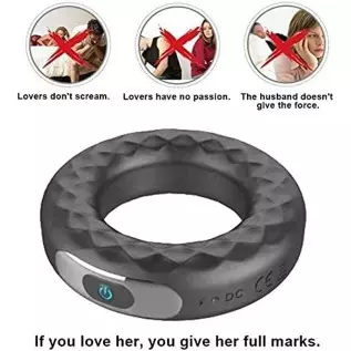 Glans Training Tool Cock Ring Vibrator-Glans Stimulator 10 Vibration Modes with 2 Bullets Vibrator Glans Massager Male Masturbat