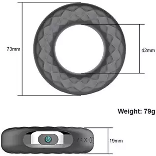 Glans Training Tool Cock Ring Vibrator-Glans Stimulator 10 Vibration Modes with 2 Bullets Vibrator Glans Massager Male Masturbat
