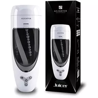 Automatic Male Masturbator Cup, Heating Soft Silicone Electric Man Masturbators with 6 Thrusting Rotating Modes Hands Free Power