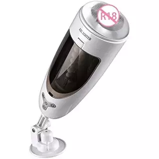 Automatic Male Masturbator Cup, Heating Soft Silicone Electric Man Masturbators with 6 Thrusting Rotating Modes Hands Free Power