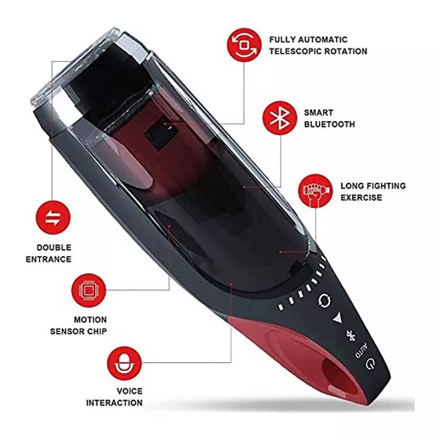 Male Masturbation Cup Male Intelligent Toy Automatic Heating and Telescopic Rotating Aircraft Cup Electric Masturbation Cup Sex