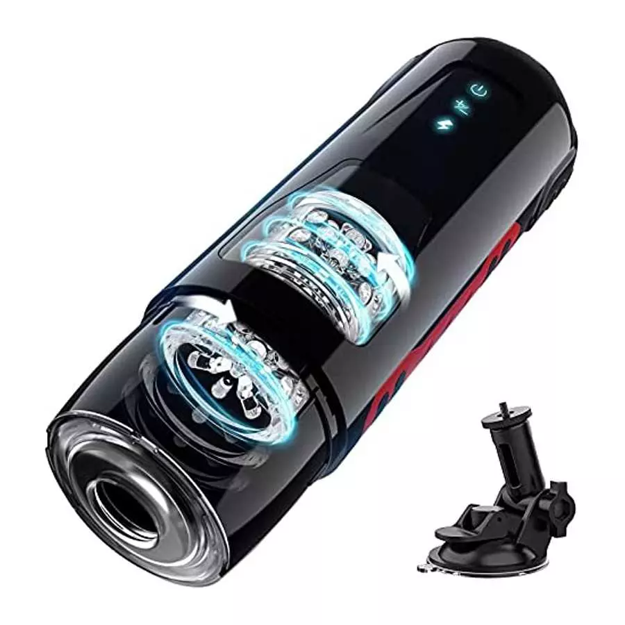 Luyoukiss Automatic Male Masturbator Cup, Penis Stroker with 7 Thrusting & Roating Modes LCD Display Electric Pocket Pussy for M Luyoukiss Automatic Male Masturbator Cup, Penis Stroker with 7 Thrusting & Roating Modes LCD Display Electric Pocket Pussy for M