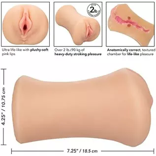 CalExotics Stroke It Wet Ass Pussy - Ivory (13513)