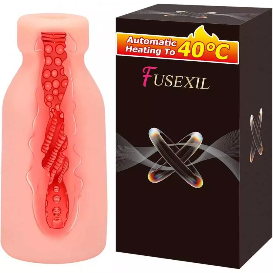Male Masturbator Cup Automatic Heating Sex Toy 1.1lb Realistic Textured Channel Close-Ended Pocket Pussy Bottle Design Sucking P Male Masturbator Cup Automatic Heating Sex Toy 1.1lb Realistic Textured Channel Close-Ended Pocket Pussy Bottle Design Sucking P