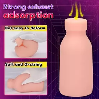 Male Masturbator Cup Automatic Heating Sex Toy 1.1lb Realistic Textured Channel Close-Ended Pocket Pussy Bottle Design Sucking P Male Masturbator Cup Automatic Heating Sex Toy 1.1lb Realistic Textured Channel Close-Ended Pocket Pussy Bottle Design Sucking P
