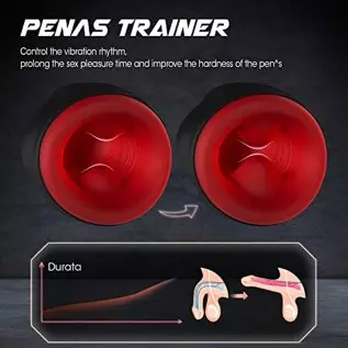 2 in 1 Automatic Sucking Male Masturbators Cup with 10 Vibration & 6 Suction Modes,G spot Dildo Pump Enlargement Stimulation,Han