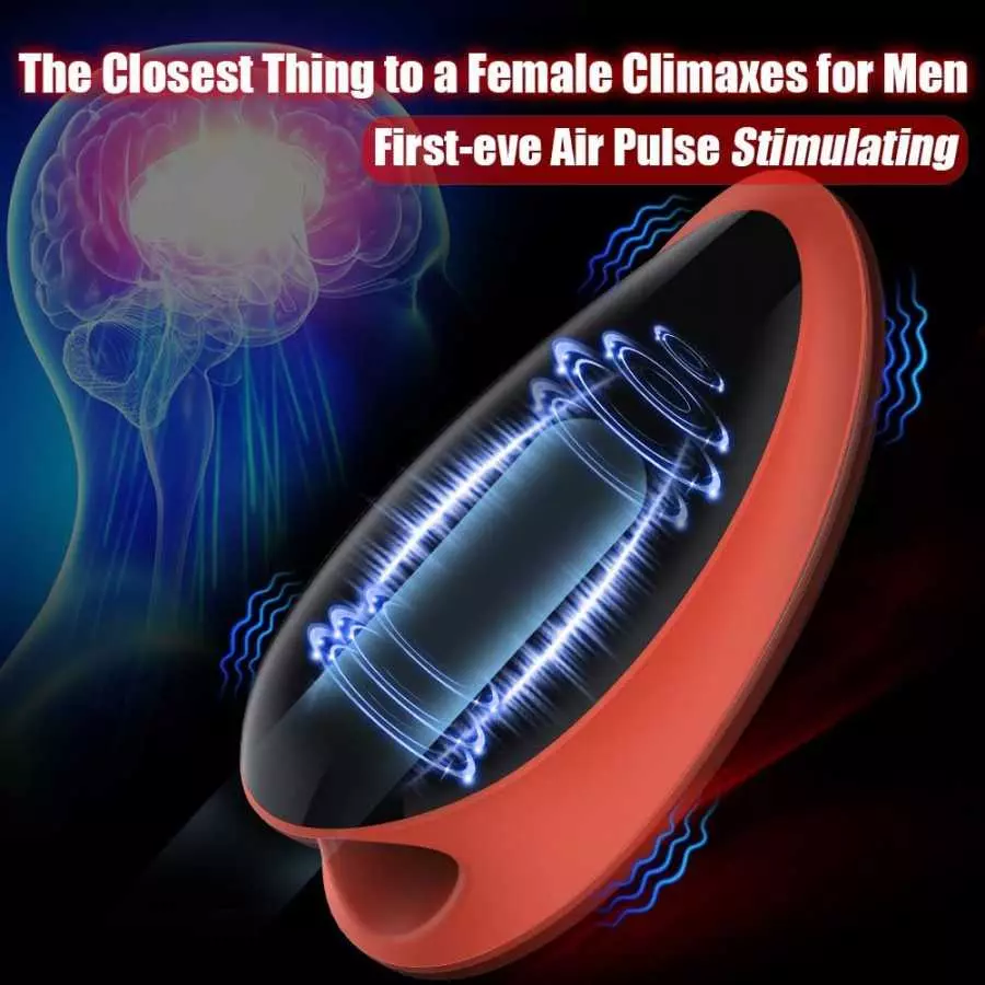 Air Pulse Automatic Male Masturbator Cup Penis Vibrator, Zcsouya Squeezable Male Masturbators Sex Toy Penis Stroker Trainer With