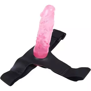 Wearable Harness Strap on Dildo Realistic Sex Toy Dildos with Strong Suction Cups Removable Leather Pants Suitable for Women Cou