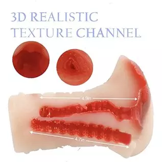 Realistic Male Masturbator Molded from A Beautiful Girl, 2 in 1 Pocket Pussy with 3D Lifelike Texture Vagina and Tight Anal, GOU Realistic Male Masturbator Molded from A Beautiful Girl, 2 in 1 Pocket Pussy with 3D Lifelike Texture Vagina and Tight Anal, GOU