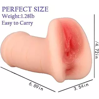 Realistic Male Masturbator Molded from A Beautiful Girl, 2 in 1 Pocket Pussy with 3D Lifelike Texture Vagina and Tight Anal, GOU Realistic Male Masturbator Molded from A Beautiful Girl, 2 in 1 Pocket Pussy with 3D Lifelike Texture Vagina and Tight Anal, GOU