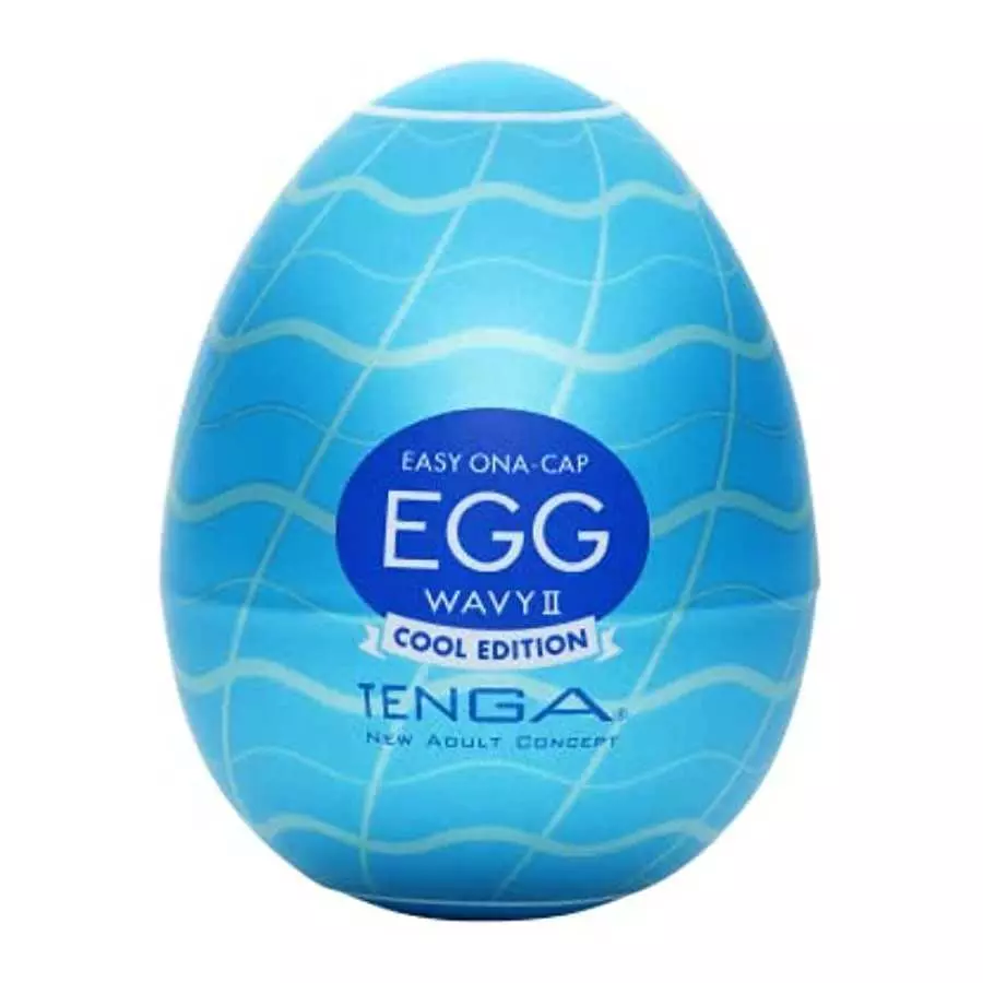 TENGA EGG-013C Wavy II Cool Edition Easy Beat Egg Portable Male Masturbator