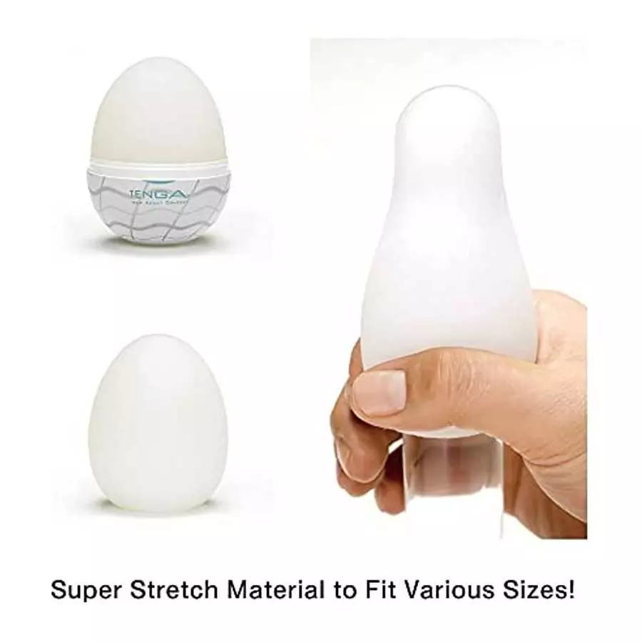 TENGA EGG-013C Wavy II Cool Edition Easy Beat Egg Portable Male Masturbator