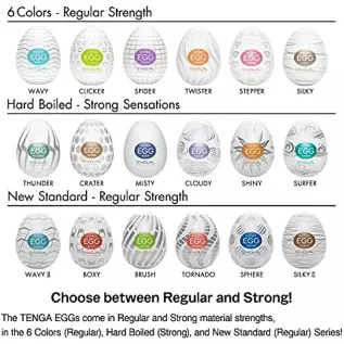 TENGA EGG-013C Wavy II Cool Edition Easy Beat Egg Portable Male Masturbator